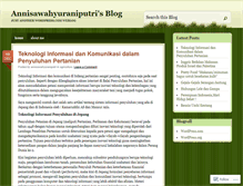 Tablet Screenshot of annisawahyuraniputri.wordpress.com