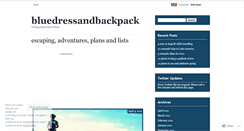 Desktop Screenshot of bluedressandbackpack.wordpress.com