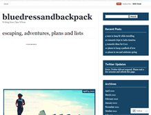 Tablet Screenshot of bluedressandbackpack.wordpress.com