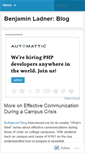 Mobile Screenshot of benjaminladner.wordpress.com
