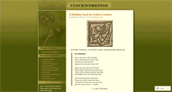 Desktop Screenshot of cl0ckw0rks.wordpress.com