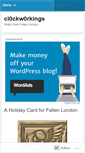 Mobile Screenshot of cl0ckw0rks.wordpress.com