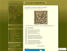 Tablet Screenshot of cl0ckw0rks.wordpress.com