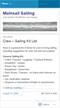 Mobile Screenshot of mainsailsailing.wordpress.com