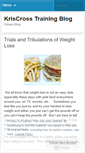 Mobile Screenshot of kriscrosstraining.wordpress.com