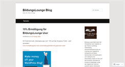 Desktop Screenshot of bildungslounge.wordpress.com