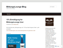 Tablet Screenshot of bildungslounge.wordpress.com