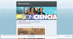 Desktop Screenshot of misioncienciafalcon.wordpress.com