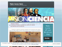 Tablet Screenshot of misioncienciafalcon.wordpress.com