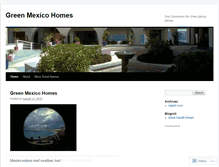 Tablet Screenshot of greenmexicohomes.wordpress.com