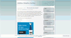 Desktop Screenshot of jakshasadoptionauction.wordpress.com