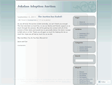 Tablet Screenshot of jakshasadoptionauction.wordpress.com