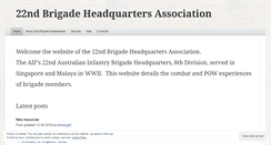 Desktop Screenshot of hq22brigade.wordpress.com