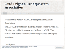 Tablet Screenshot of hq22brigade.wordpress.com