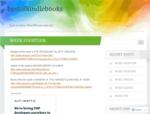 Tablet Screenshot of bestofkindlebooks.wordpress.com