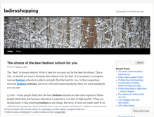 Tablet Screenshot of ladiesshopping.wordpress.com