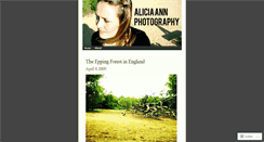 Desktop Screenshot of aliciaannphotography.wordpress.com