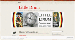 Desktop Screenshot of littledrum.wordpress.com