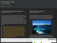 Tablet Screenshot of memory911.wordpress.com