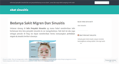 Desktop Screenshot of infopenyakitsinusitis.wordpress.com