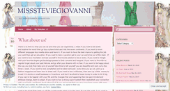 Desktop Screenshot of misssteviegiovanni.wordpress.com