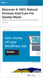 Mobile Screenshot of cureforgenitalwarts.wordpress.com