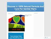 Tablet Screenshot of cureforgenitalwarts.wordpress.com