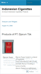 Mobile Screenshot of indocigar.wordpress.com