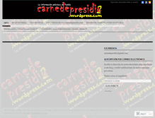 Tablet Screenshot of carnedepresidio2.wordpress.com