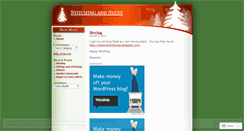 Desktop Screenshot of mystitchingstuff.wordpress.com