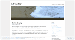Desktop Screenshot of inittogether1corinthians1226.wordpress.com