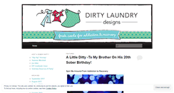 Desktop Screenshot of dirtylaundrydesigns.wordpress.com