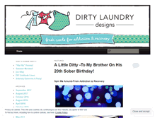 Tablet Screenshot of dirtylaundrydesigns.wordpress.com