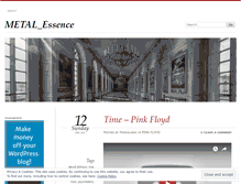 Tablet Screenshot of metalessence.wordpress.com