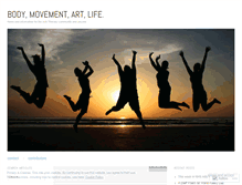 Tablet Screenshot of bodymovementartlife.wordpress.com