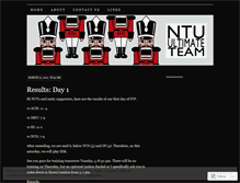 Tablet Screenshot of ntuultimate.wordpress.com