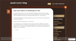 Desktop Screenshot of kamasensemarketing.wordpress.com