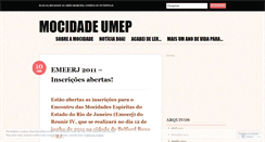Desktop Screenshot of mocidadeumep.wordpress.com