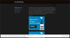 Desktop Screenshot of johnathansblog.wordpress.com