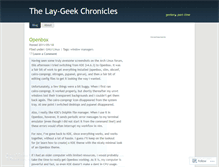 Tablet Screenshot of laygeek.wordpress.com