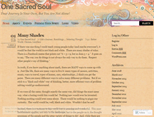 Tablet Screenshot of onesacredsoul.wordpress.com