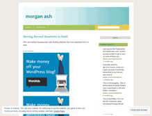 Tablet Screenshot of morganash.wordpress.com