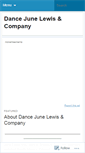Mobile Screenshot of dancejunelewis.wordpress.com
