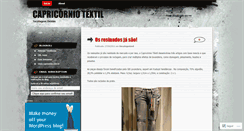 Desktop Screenshot of capricorniotextil.wordpress.com