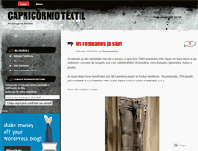 Tablet Screenshot of capricorniotextil.wordpress.com