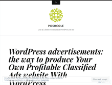 Tablet Screenshot of poshcole.wordpress.com