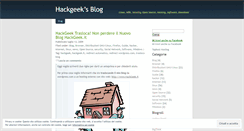Desktop Screenshot of hackgeek.wordpress.com