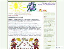 Tablet Screenshot of deutschstunde.wordpress.com