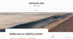 Desktop Screenshot of bucatidincarti.wordpress.com