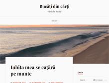 Tablet Screenshot of bucatidincarti.wordpress.com